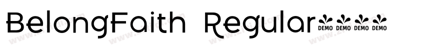 BelongFaith  Regular字体转换